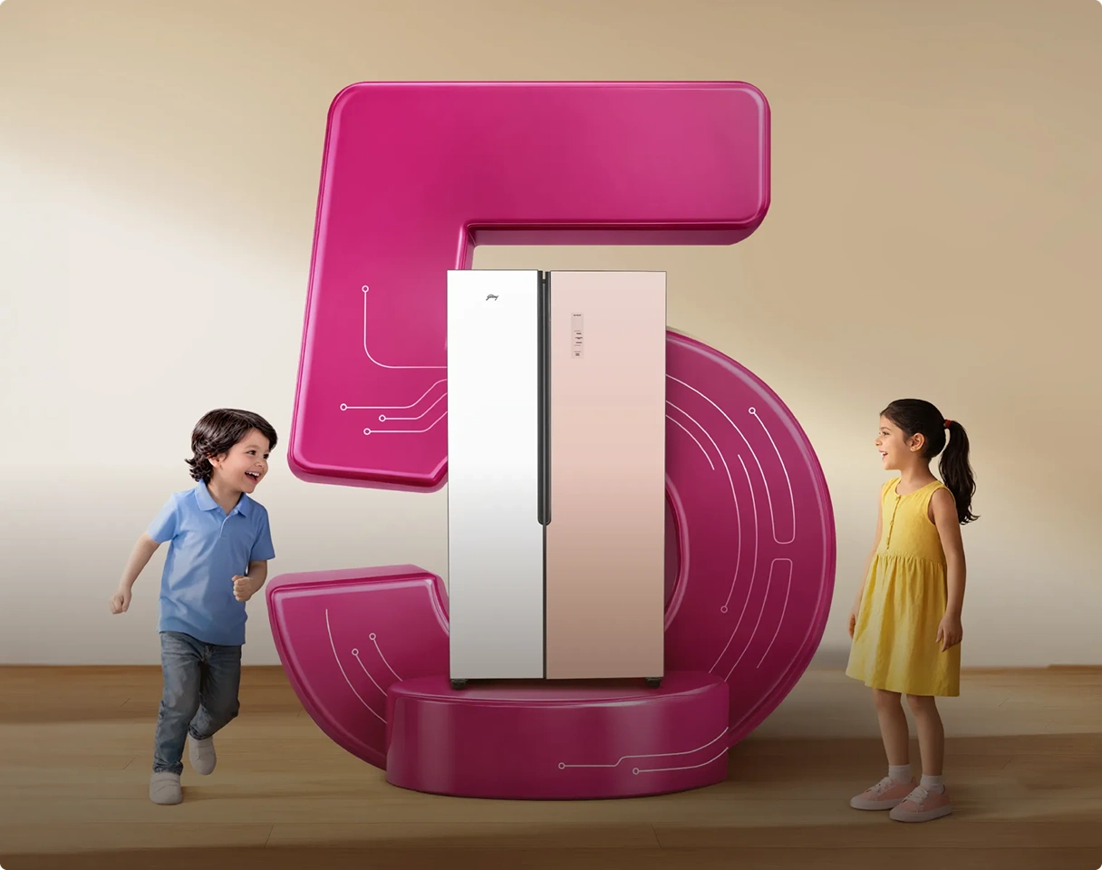 5 Years comprehensive warranty free, worth upto Rs. 12,000/-